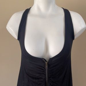 NWT ZIPPERED swim cover up